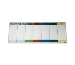 Tableau de numération décimale pliant 80 x 31 cm
