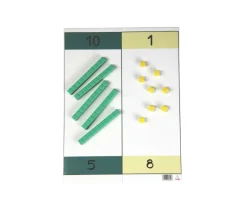 Tableau de numération décimale pliant 80 x 31 cm