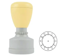 Tampon horloge apprentissage de l'heure + 1 encreur