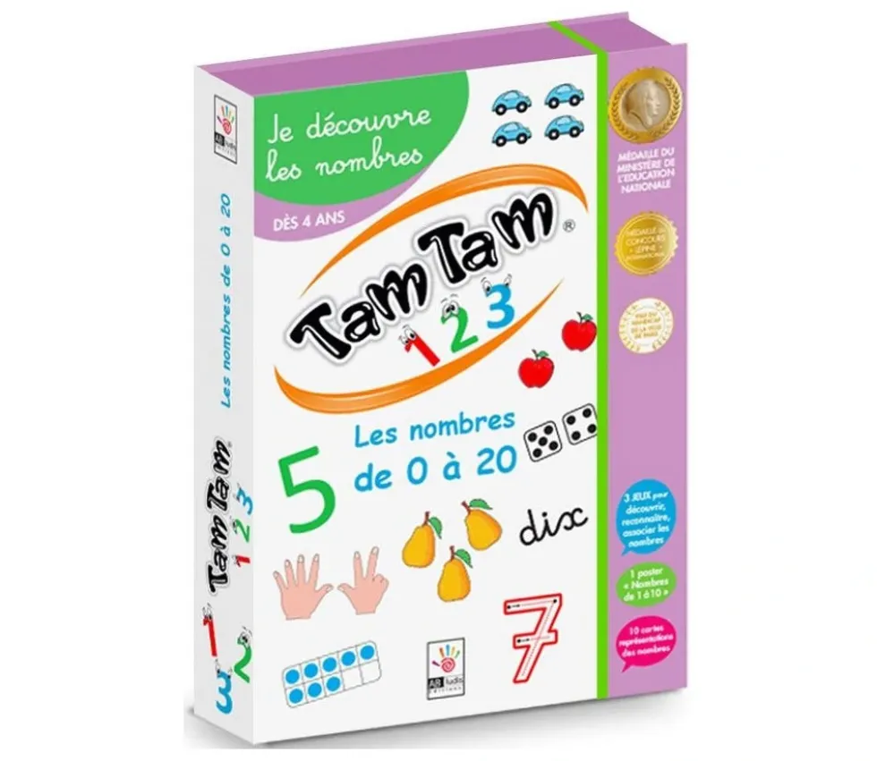 Tamtam 123 Le coffret - découverte des nombres 0 à 20