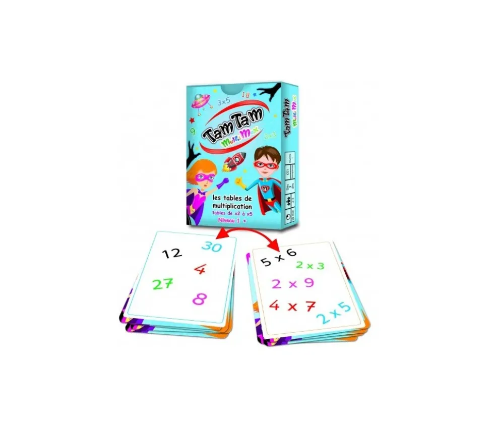 Tamtam Multimax 1 jeux tables de Multiplication niveau 1