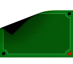 Tapis Belote premium 40 x 60 cm Classique avec bords galonnés. Pique coeur trèfle carreau