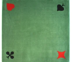 Tapis cartes Tissé 77 x 77 cm vert marque France Cartes 4 AS