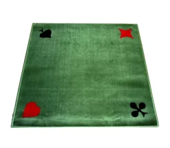 Tapis cartes Tissé 77 x 77 cm vert marque France Cartes 4 AS