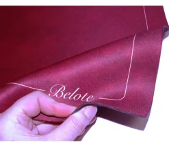 Tapis de cartes Belote classique 40 x 60 cm Bordeaux