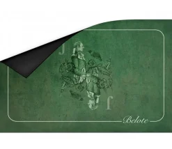 Tapis de cartes Belote Valet 40 x 60 cm Vert