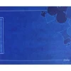 Tapis de cartes Belote 40 X 60 cm bleu grille Points joueurs - déco pique