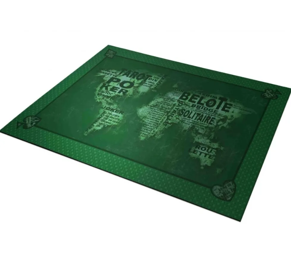 Tapis de cartes Cartes du monde 40 x 60 cm Vert