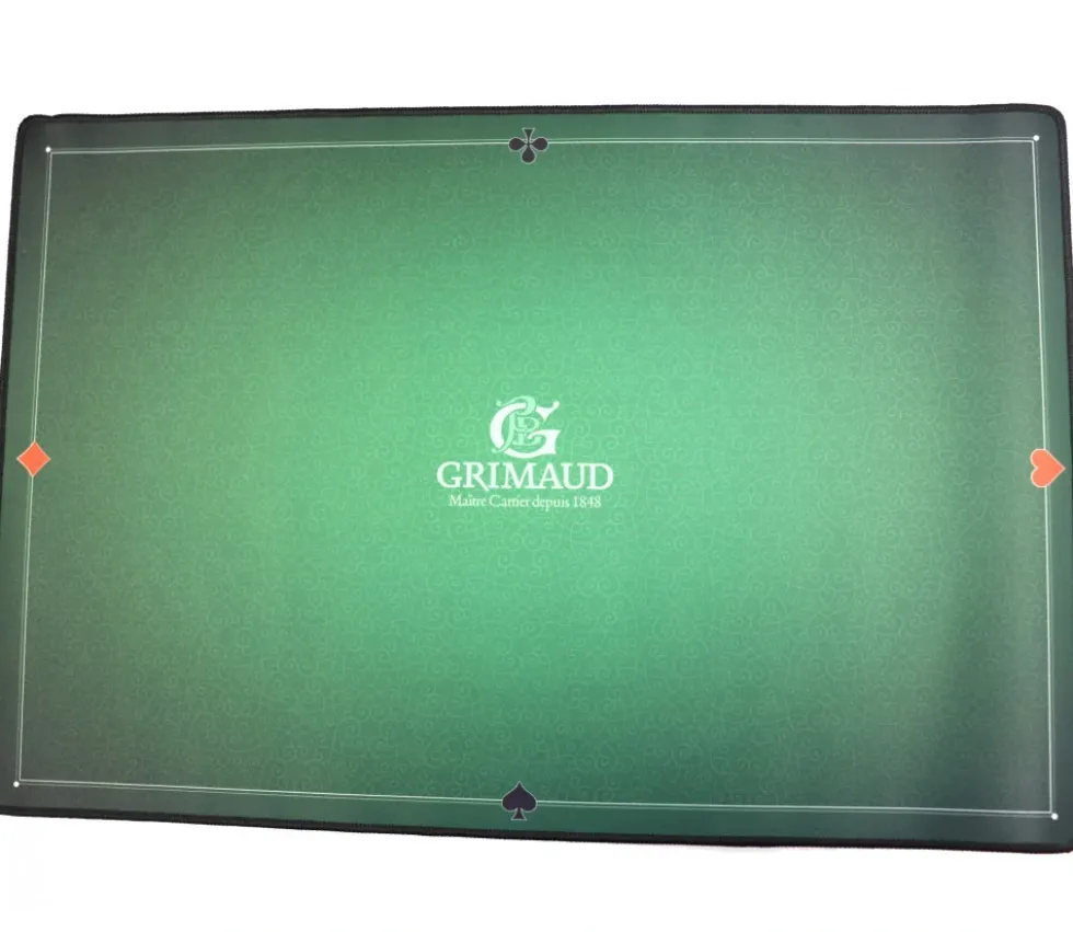 Tapis de cartes Néoprène VERT 40 x 60 cm expert Belote