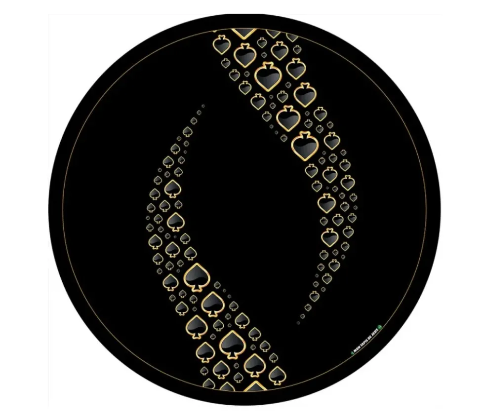 Tapis de cartes rond 50 cm Pique Forest