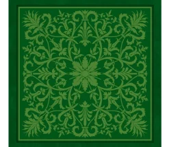 Tapis de cartes Vert Arabesques 70 x 70 cm