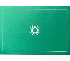 Tapis de cartes vert 40 x 60 cm feutrine dos latex