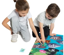 Tapis de jeu éducatif Nimbly lettres, formes et chiffres -183 x 91 cm
