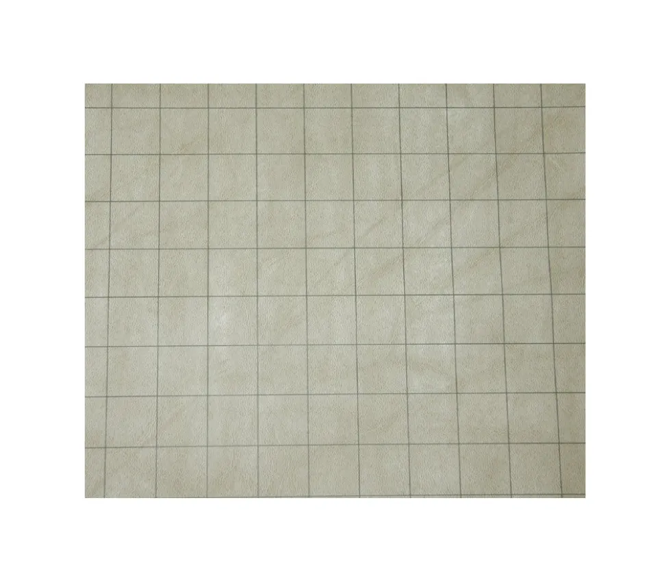 Tapis de jeu recto-verso battlemap carré et hexagone effaçable plateau 66 x 60 cm