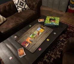 Tapis de jeux 60 x 40 cm décor bois wood