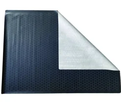 Tapis jeu recto Noir- verso Gris Megamat hexagone effaçable plateau 122 x 88 cm