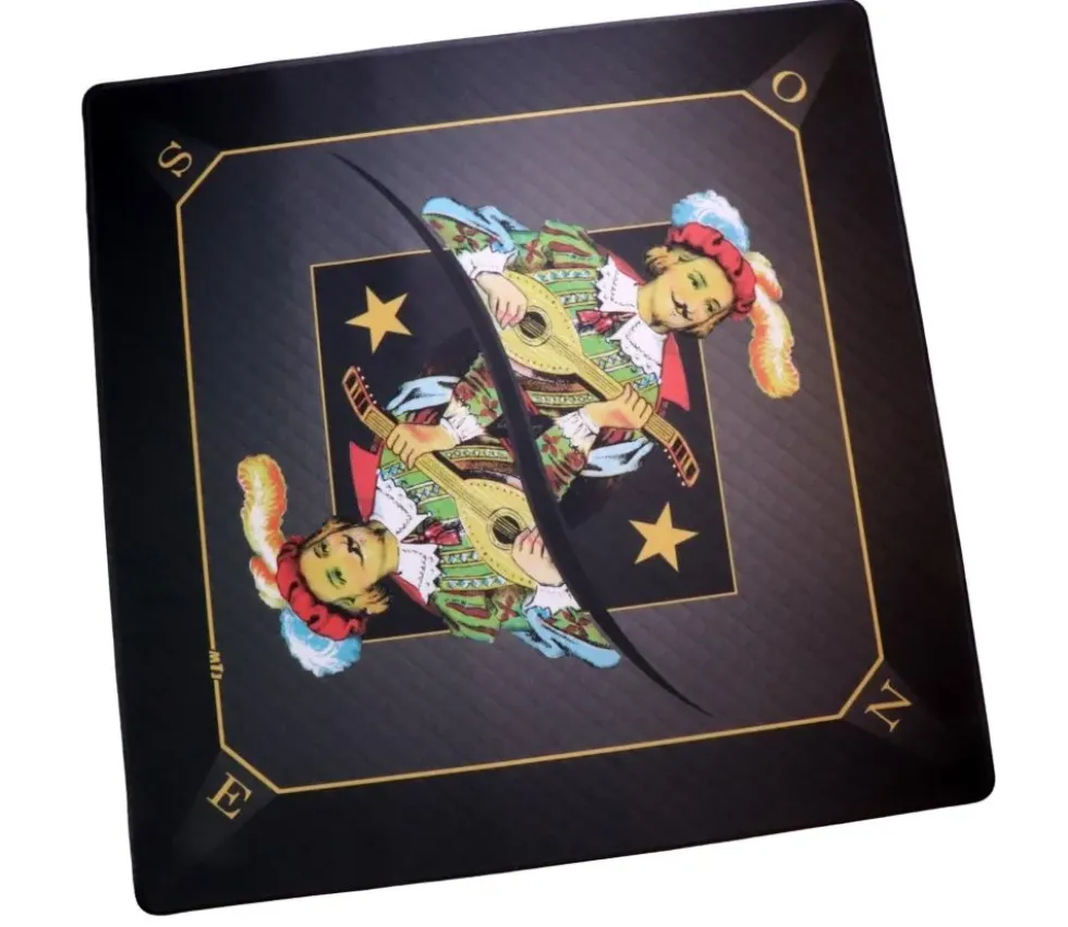 Tapis jeu Tarot 60 x 60 cm Excuse noir brun