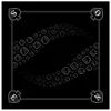Tapis jeu 60 x 60 cm Tarot noir Pique Forest
