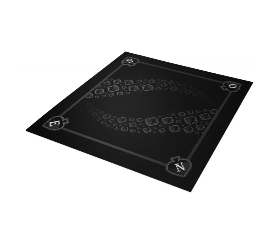 Tapis jeu 60 x 60 cm Tarot noir Pique Forest