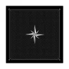 Tapis jeu 60 x 60 cm Tarot noir rose des vents
