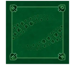 Tapis jeu 60 x 60 cm Tarot vert Pique Forest