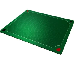 Tapis jeu 40 x 60 cm Vert Classique 4 coins : Pique coeur trèfle carreau