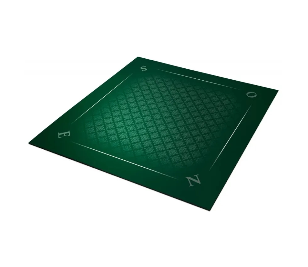 Tapis jeu 60 x 60 cm vert tramé Tarot