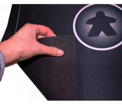 Tapis Meeple noir Multijeux 60x60 cm