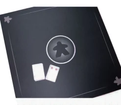Tapis Meeple noir Multijeux 60x60 cm