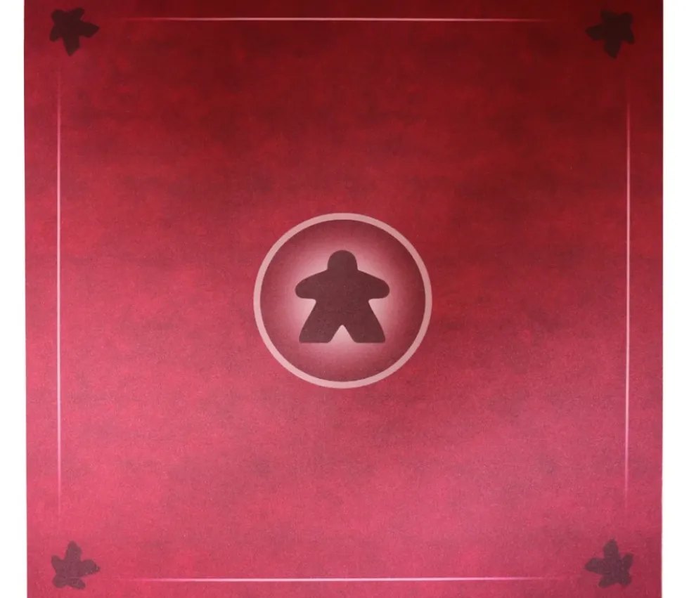 Tapis Meeple rouge Multijeux 60x60 cm