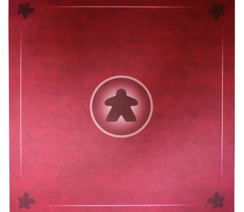 Tapis Meeple rouge Multijeux 60x60 cm