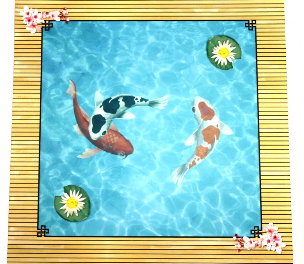 Tapis Multijeux 60x60 cm bassin japonais