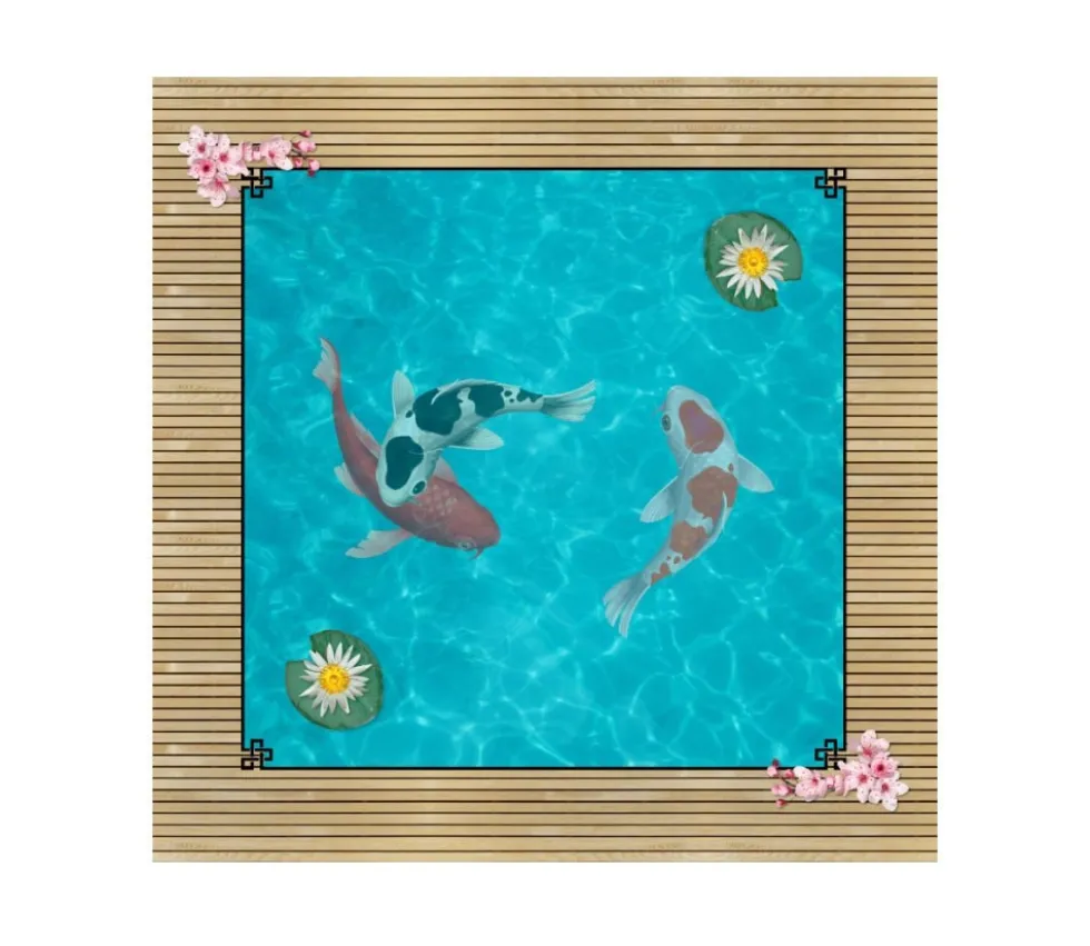 Tapis Multijeux 40x40 cm bassin japonais