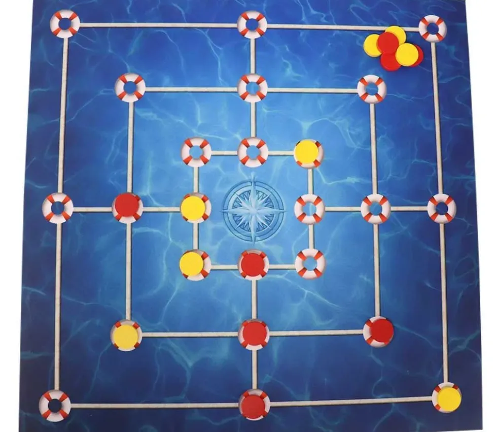 Tapis pour jeu du Moulin géant 60 cm (Marelle)