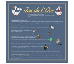 Tapis souple jeu de l'oie 60 x 60 cm sans pions