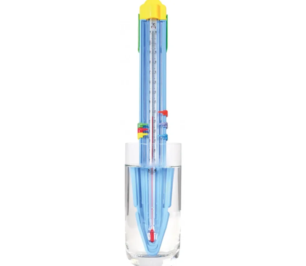 Thermomètre éducatif avec pointeurs colorés -30° à +100°C
