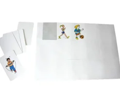 15 étiquettes autocollantes 70x50.8 mm rectangles pour cartes à jouer