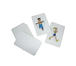 10 étiquettes autocollantes 99.1x57 mm rectangles pour cartes à jouer