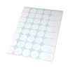 40 étiquettes 24 mm rondes autocollantes blanches pastille