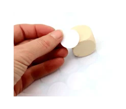 8 étiquettes 24 mm rondes autocollantes blanches pastille