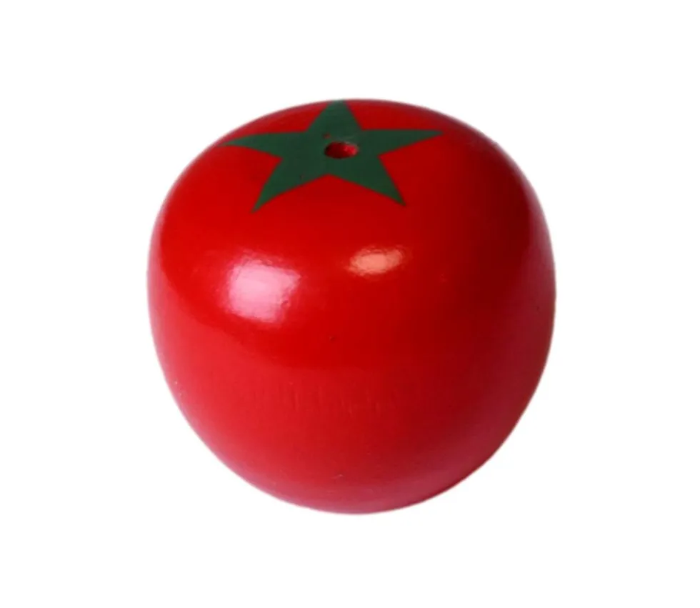 Tomate en bois jouet fruit à l'unité