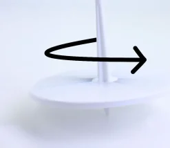 Toupie géante neutre personnalisable - roulette 10 cm
