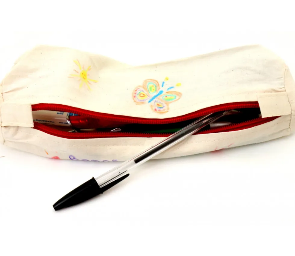 Trousse à personnaliser 23 cm avec fermeture éclair