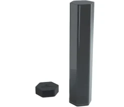 Tube plastique de rangement noir 38 cm