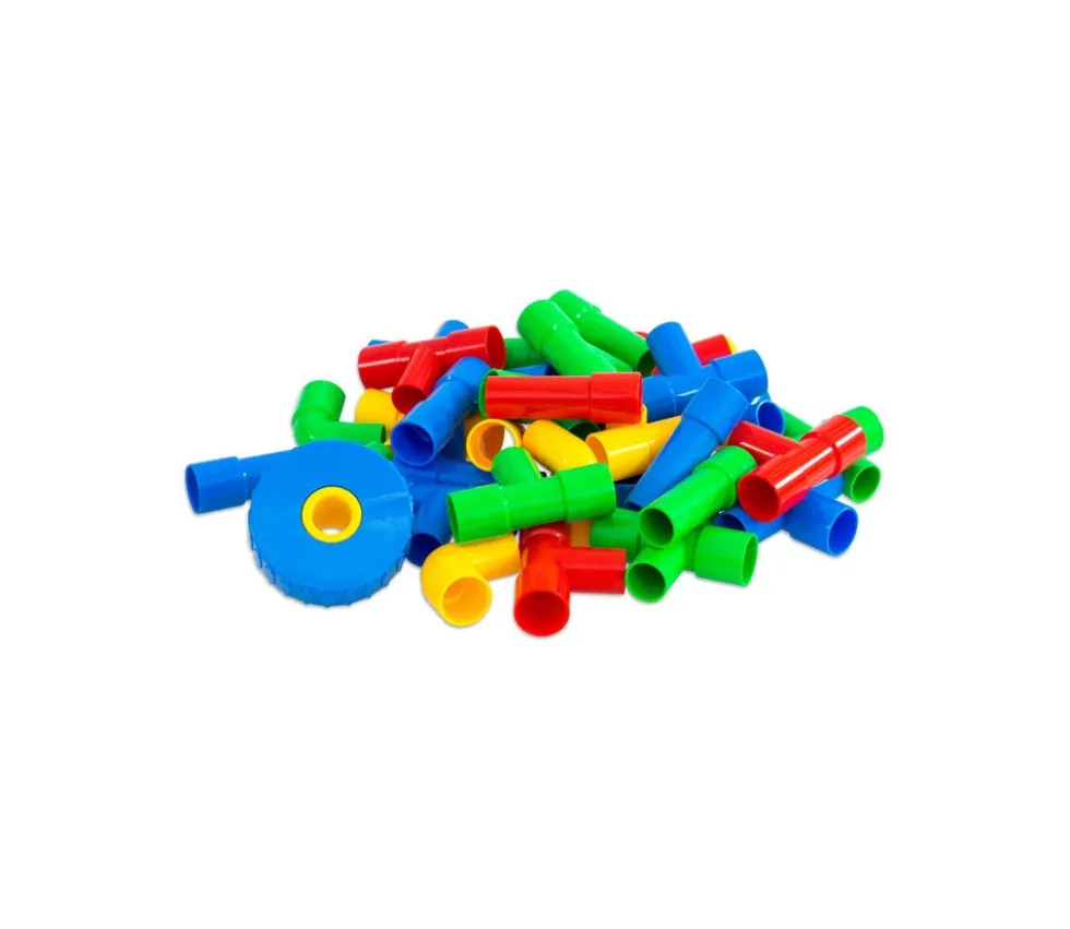 Tubes emboîtables 64 pièces - Jeu construction véhicule