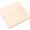 2 tuiles rectangles 10 x 5 cm en bois CP brut