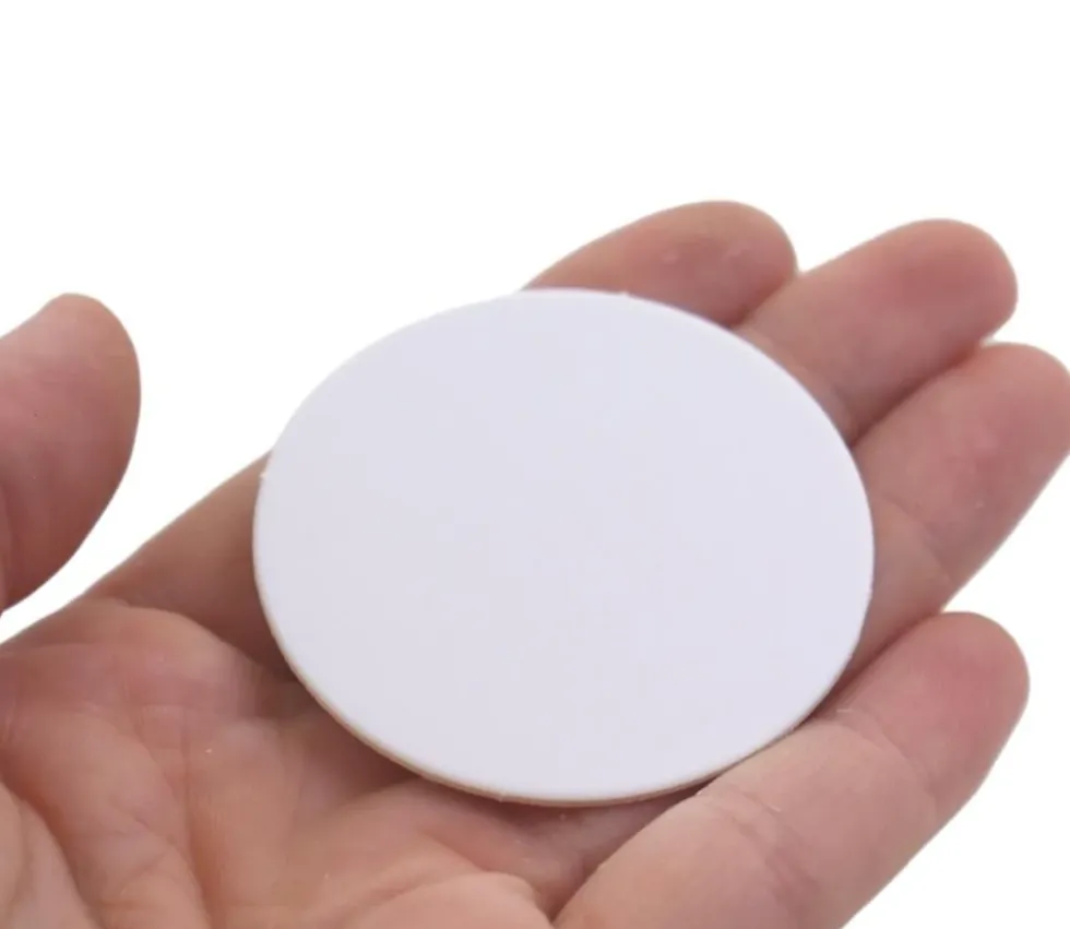 15 Tuiles rondes blancs 50 mm jetons ronds épais à personnaliser