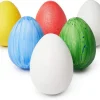 Œuf plastique blanc - oeuf à décorer 6.4 cm