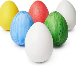 Œuf plastique blanc - oeuf à décorer 6.4 cm