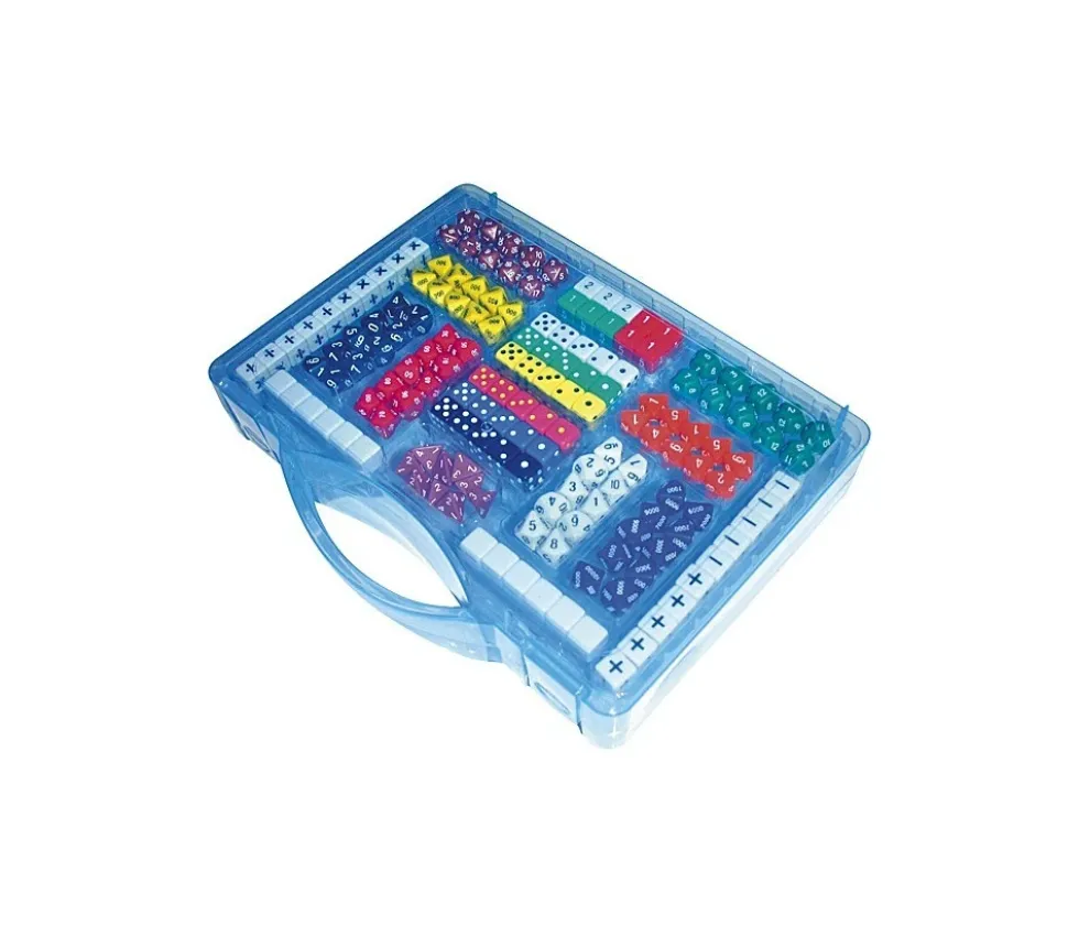 Valisette 162 dés à jouer pour mathématiques